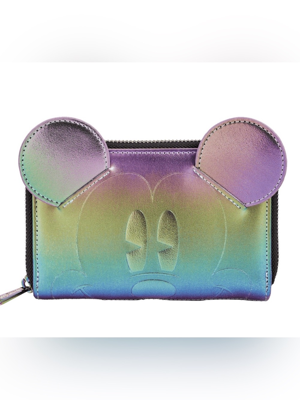 Disney Loungefly Mickey Mouse Exclusive Oil Slick Iridescent Cosplay Wallet 🆕🆕🆕